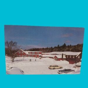 Vermont Vintage Winter The Village Inn Scene, Landgrove VT, New England